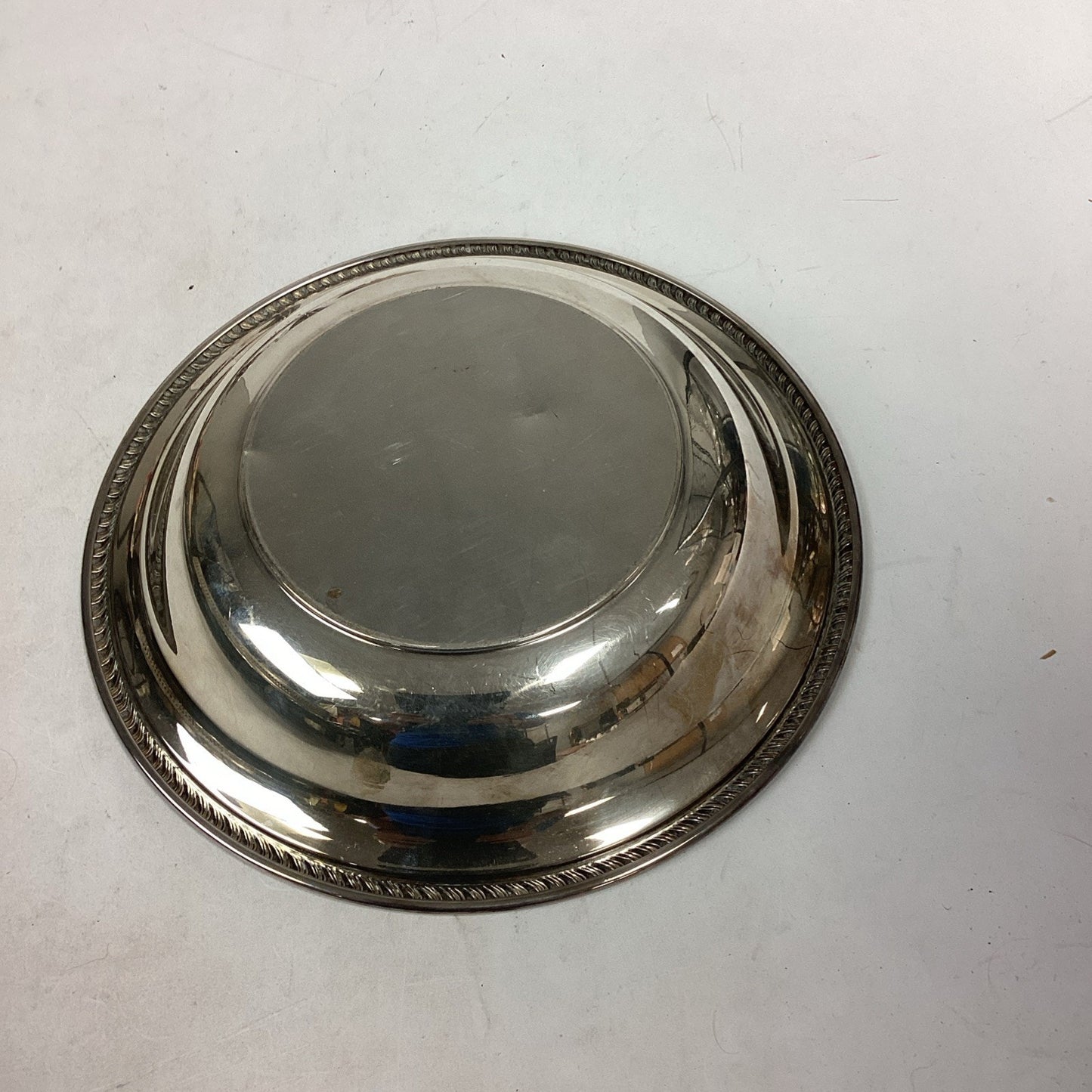 Lot Of 10 Silver Plated Platters, Bowls, Sugar/Creamer And Spoon