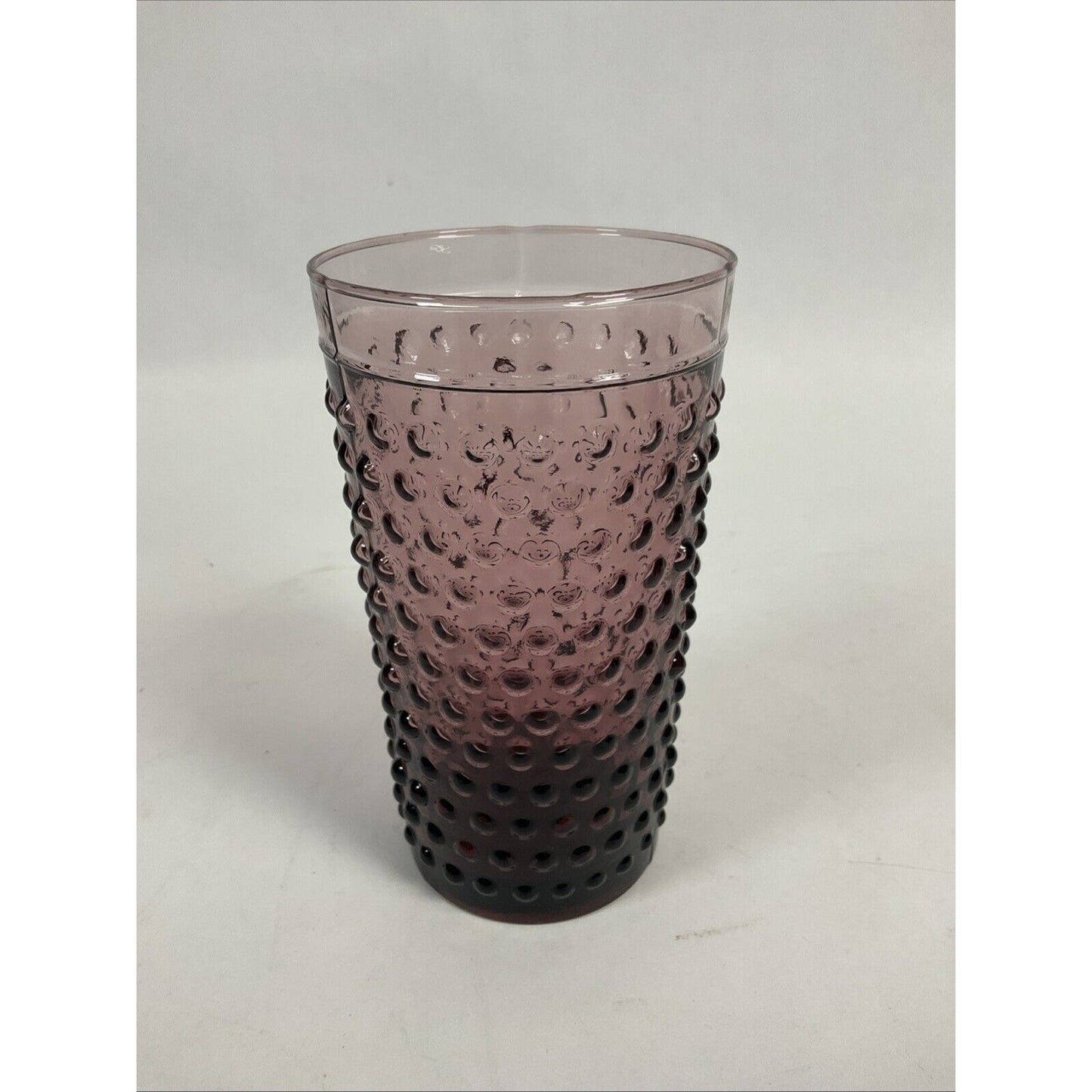 Vintage Purple Hobnail 5 5/8” Glasses/Tumblers Anchor Hocking Set of 7 - 1930's
