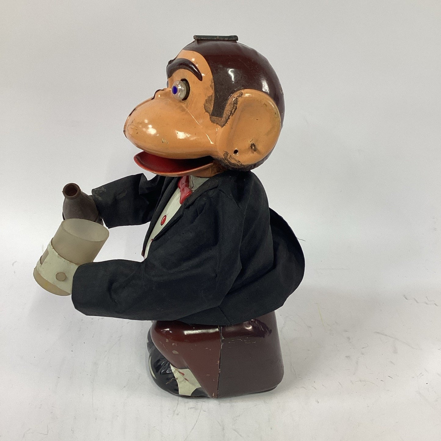 Vintage Linemar Jocko The Drinking Monkey in Tuxedo Toy - Parts/Repair/Display