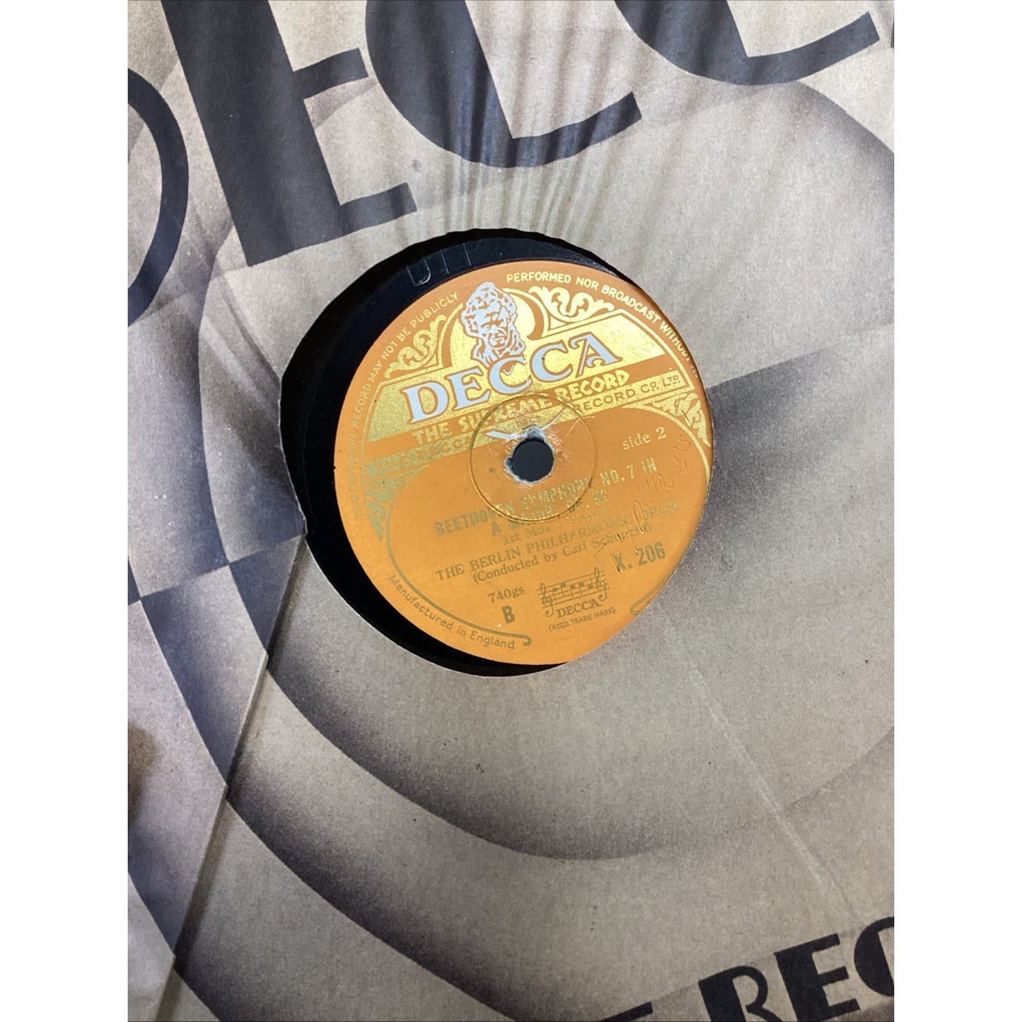 Beethoven Symphony No.7 In A Minor (5 Records) Berlin Philharmonic Orchestra