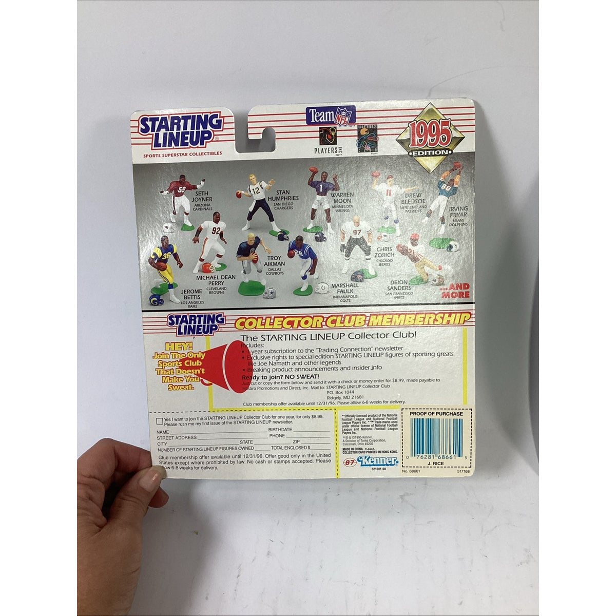 Starting Line Up 1995 Jerry Rice & 1997 Dan Marino Action Figures