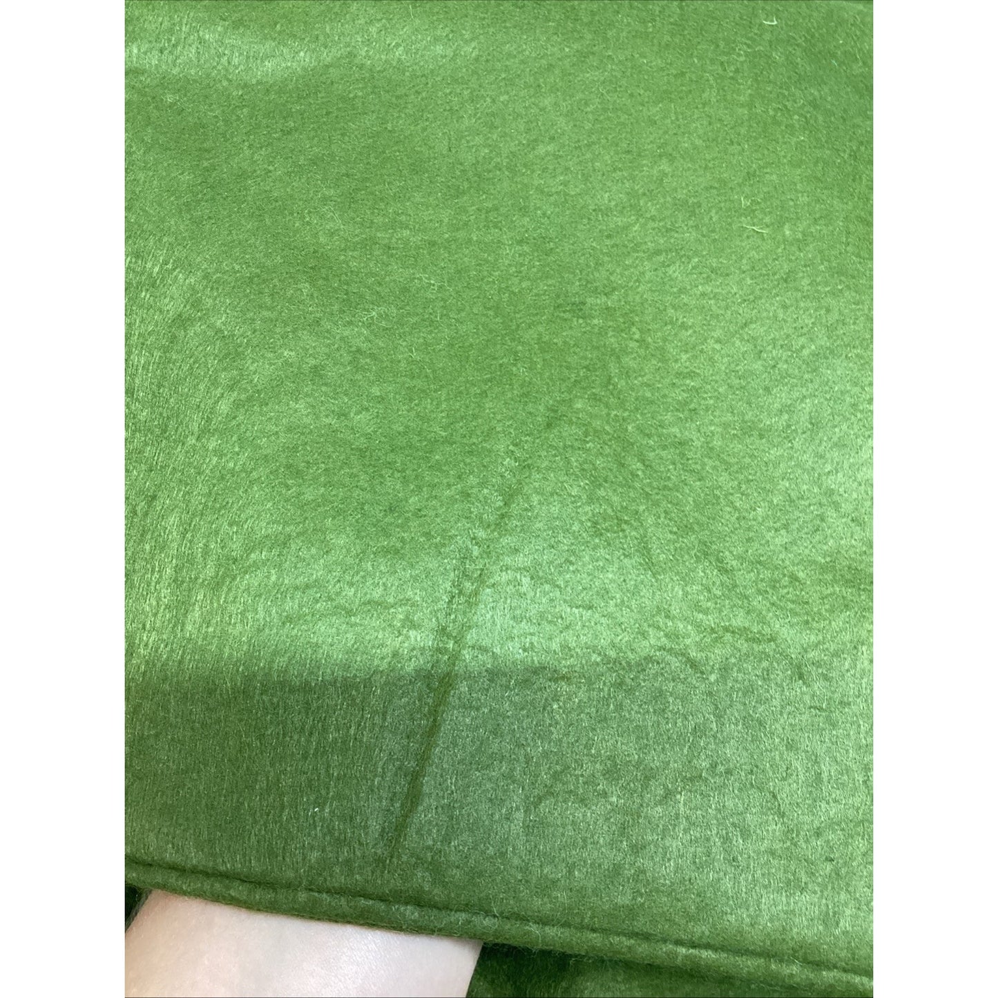 Set Of 2 Green Material For Tablecloth/Crafts/Blanket Making Fleece And Canvas