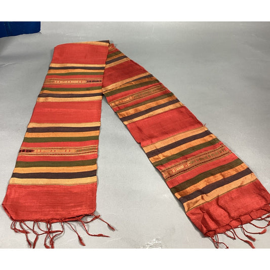 Colorful Striped Women’s Scarf -55x14”