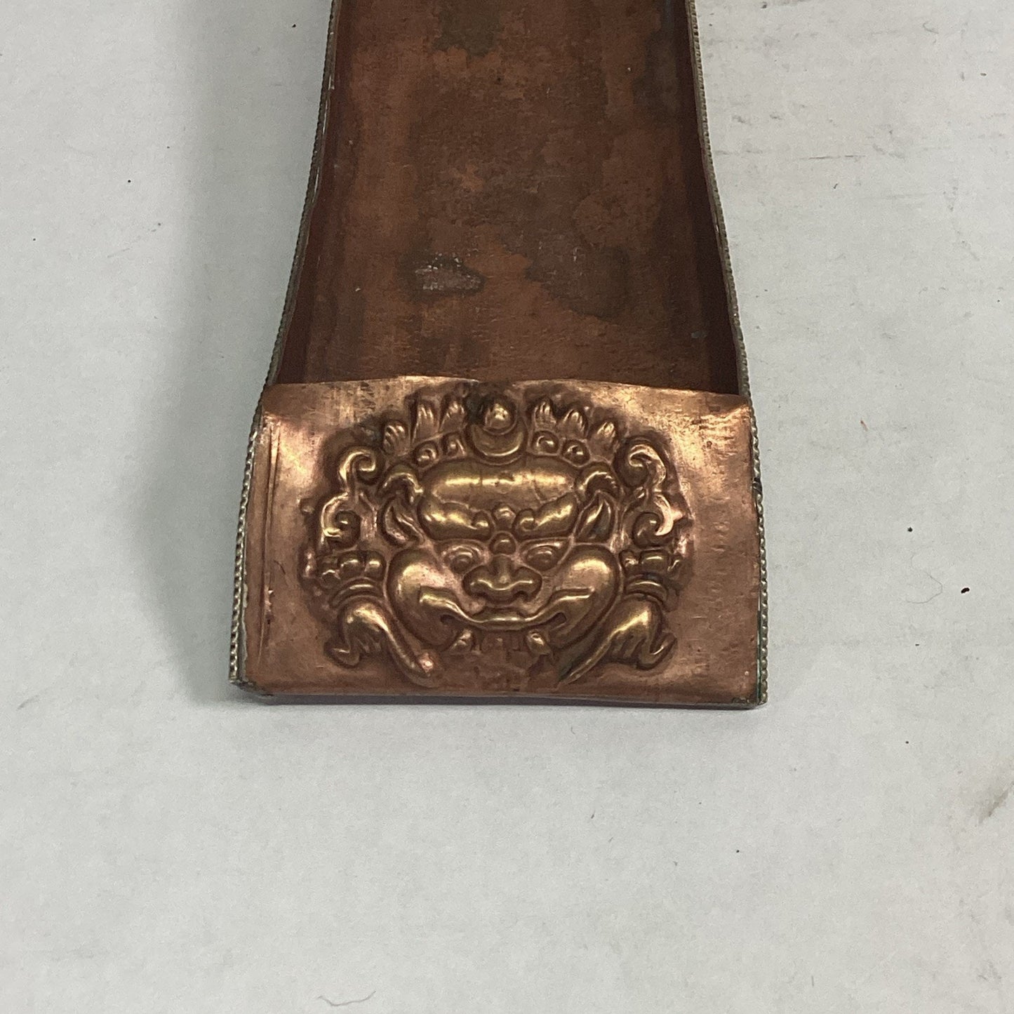 Antique Tibetan Copper Gilt Incense Burner - Buddha