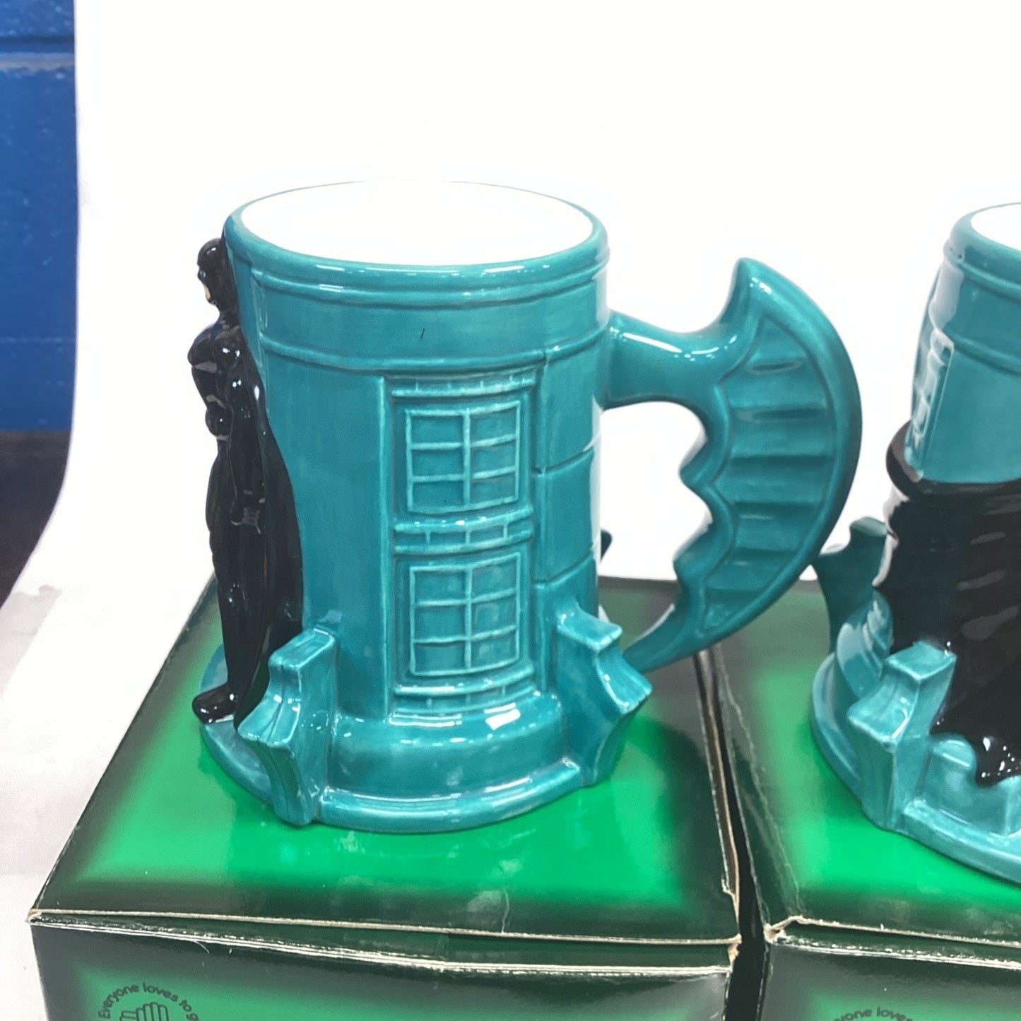 DC COMICS~1995 Applause~Figural Mug Cup~Batman~Batman Forever Set Of 2 - New