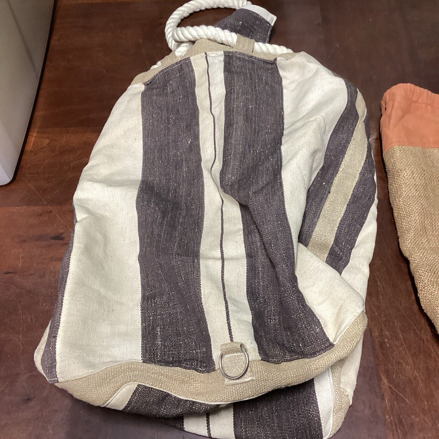 Set of 2 Large Vintage Duffle Bags/Backpacks