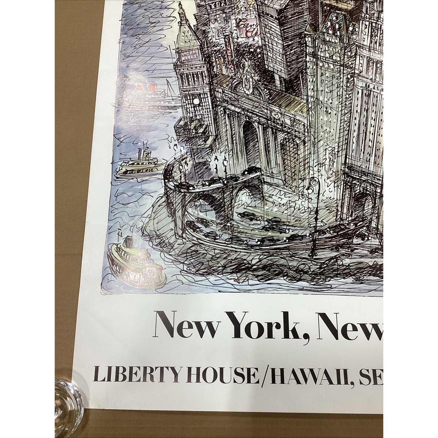 Edward Sorel NYC - New York, New York Liberty House/Hawaii - 37x24”