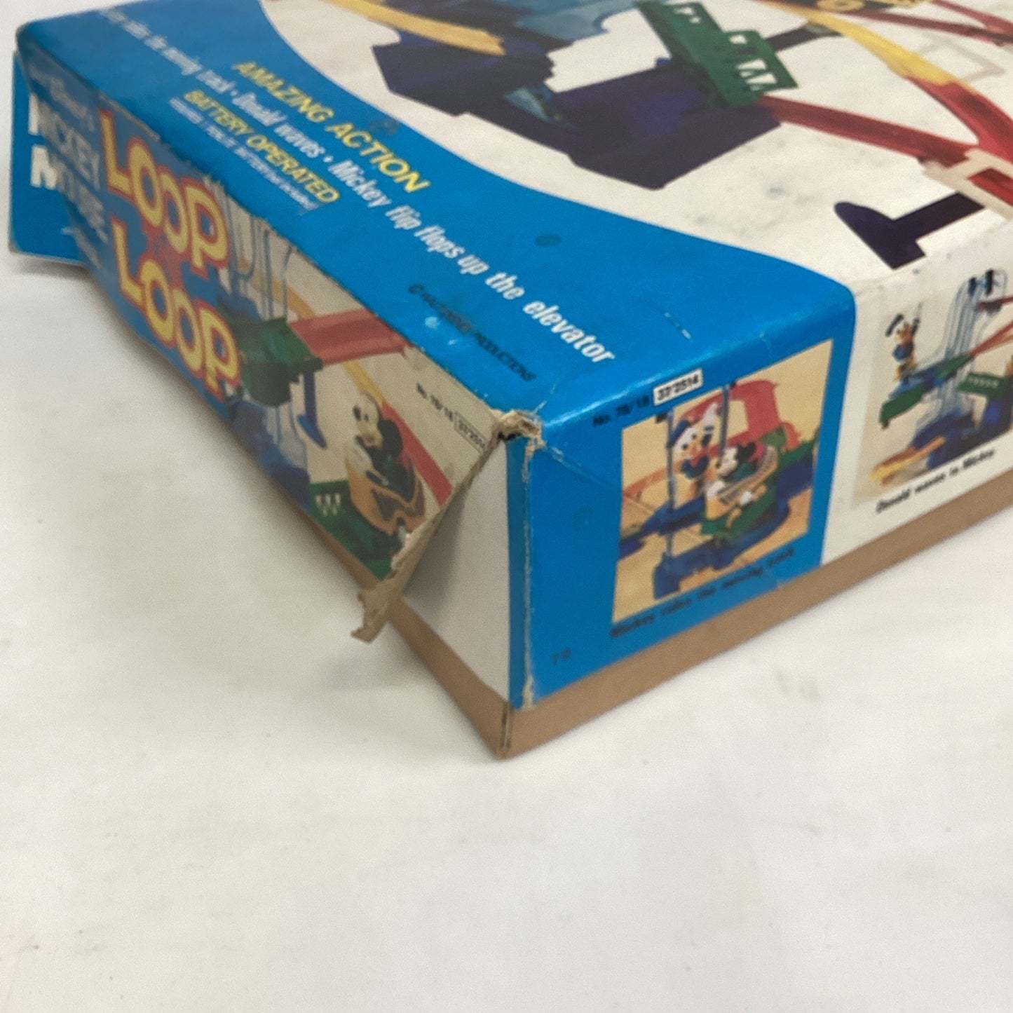1970’s NOS Illco Disney's Mickey Mouse Loop The Loop Roller Coaster Playset