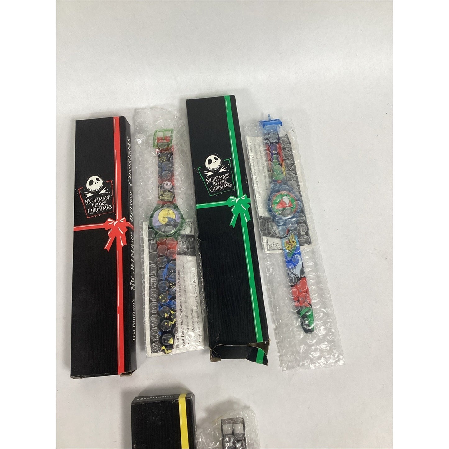 Nightmare Before Christmas 1993 Burger King (3) Watch Set - New