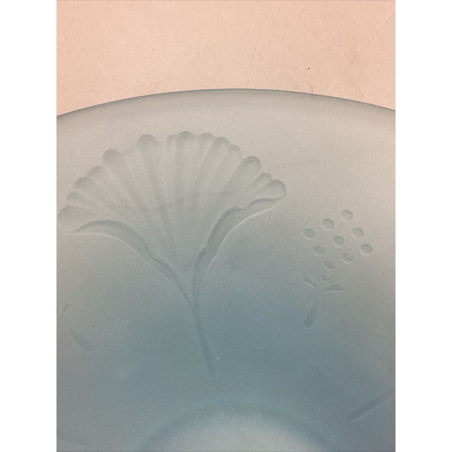 Vintage Tiffin Sky Blue Satin Glass Console Bowl - 3”Hx10”D