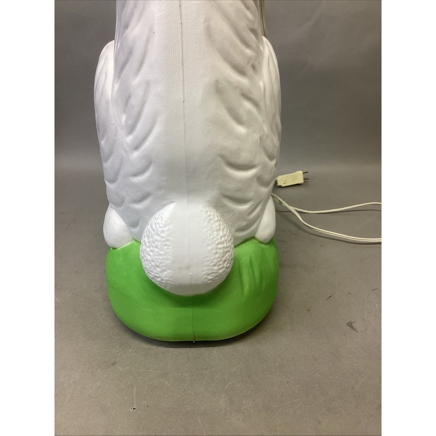 Vintage 1993 Light Up Blow Mold Easter Bunny W/ Easter Eggs Basket - 30”H