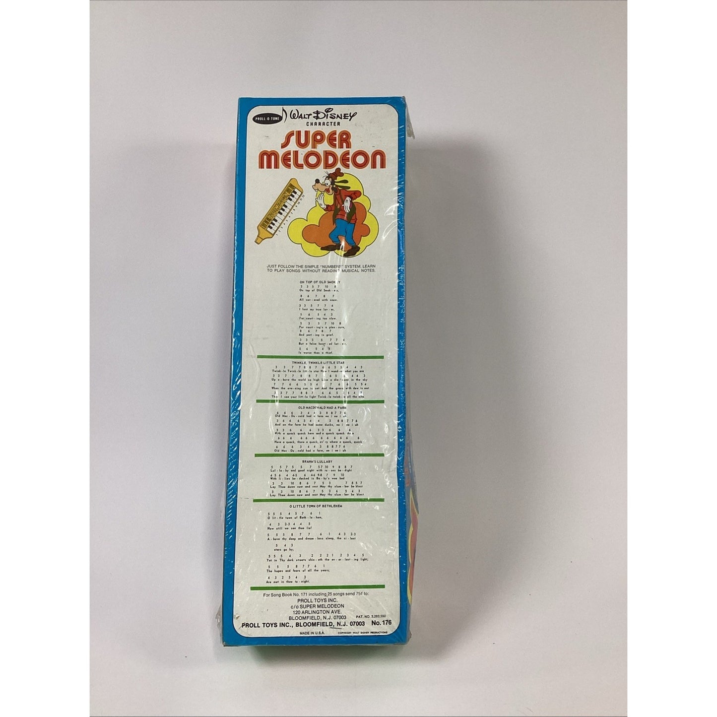 Vintage Rare NOS Disney Super Melodeon 12 Piano Keys