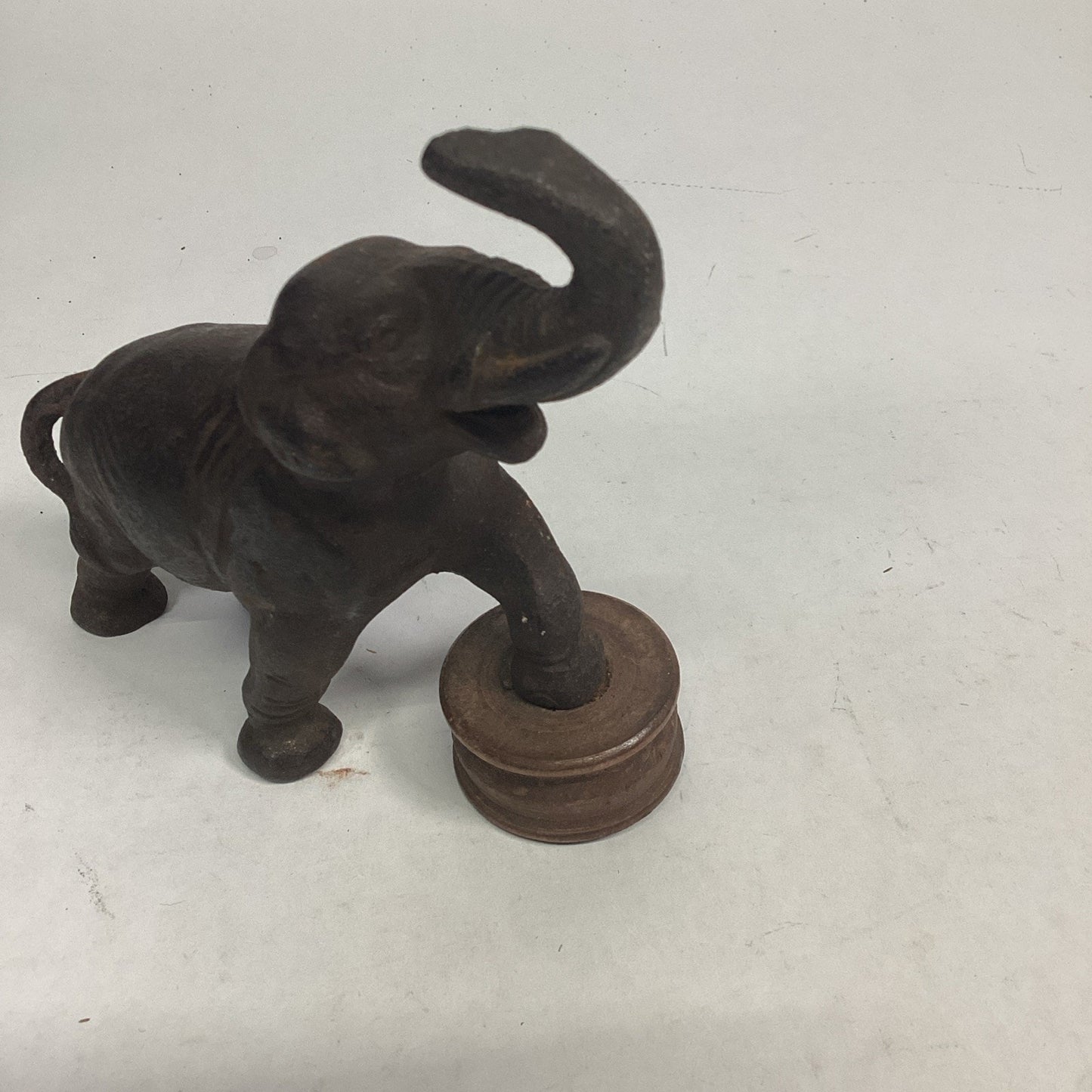 Vintage Cast Iron Elephant Figurine