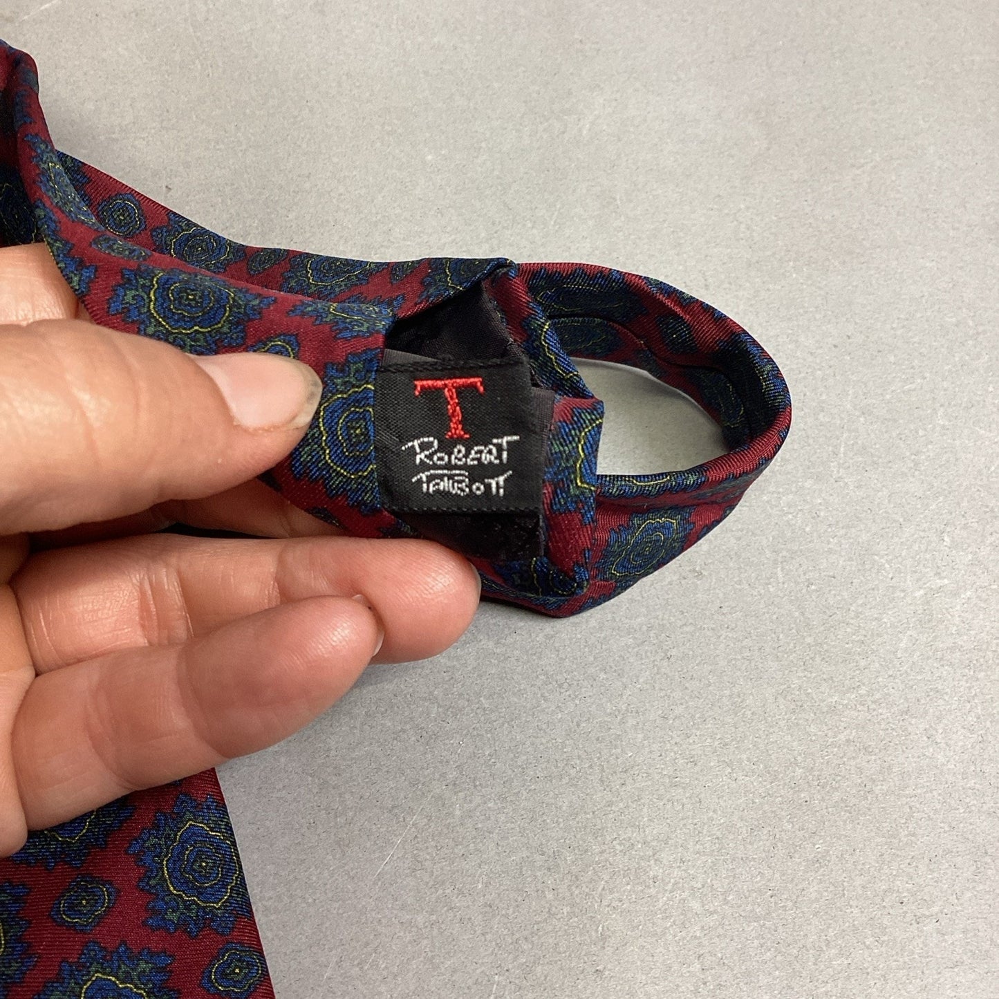 Robert Talbot Men’s Wine Colored Silk Neck Tie