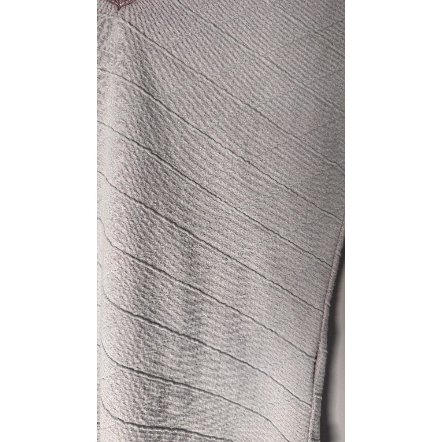 Bebe Grey And Pink Short Sleeve Shirt Gray Medium
