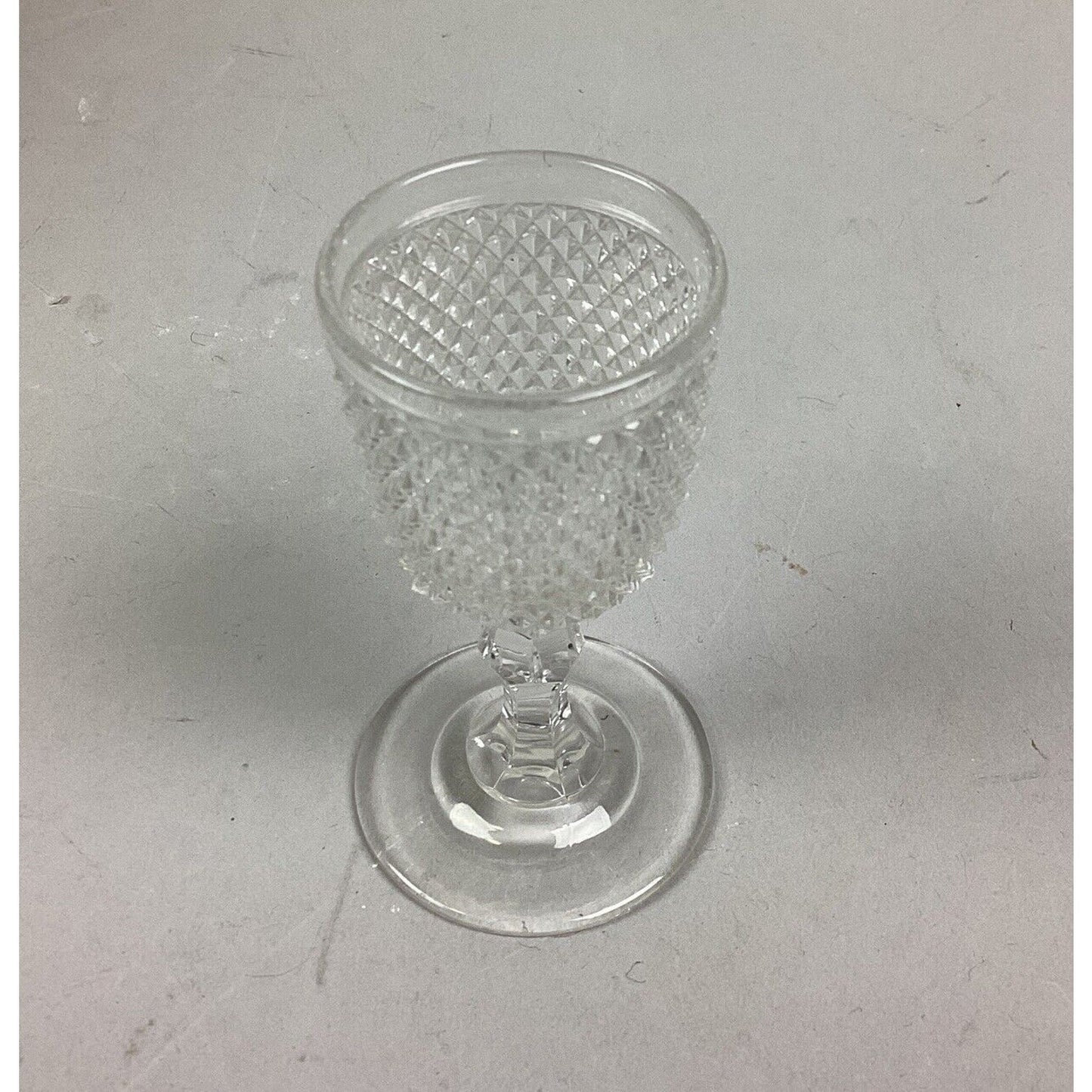 Clear Vintage Goblet And 2 Shot Glasses