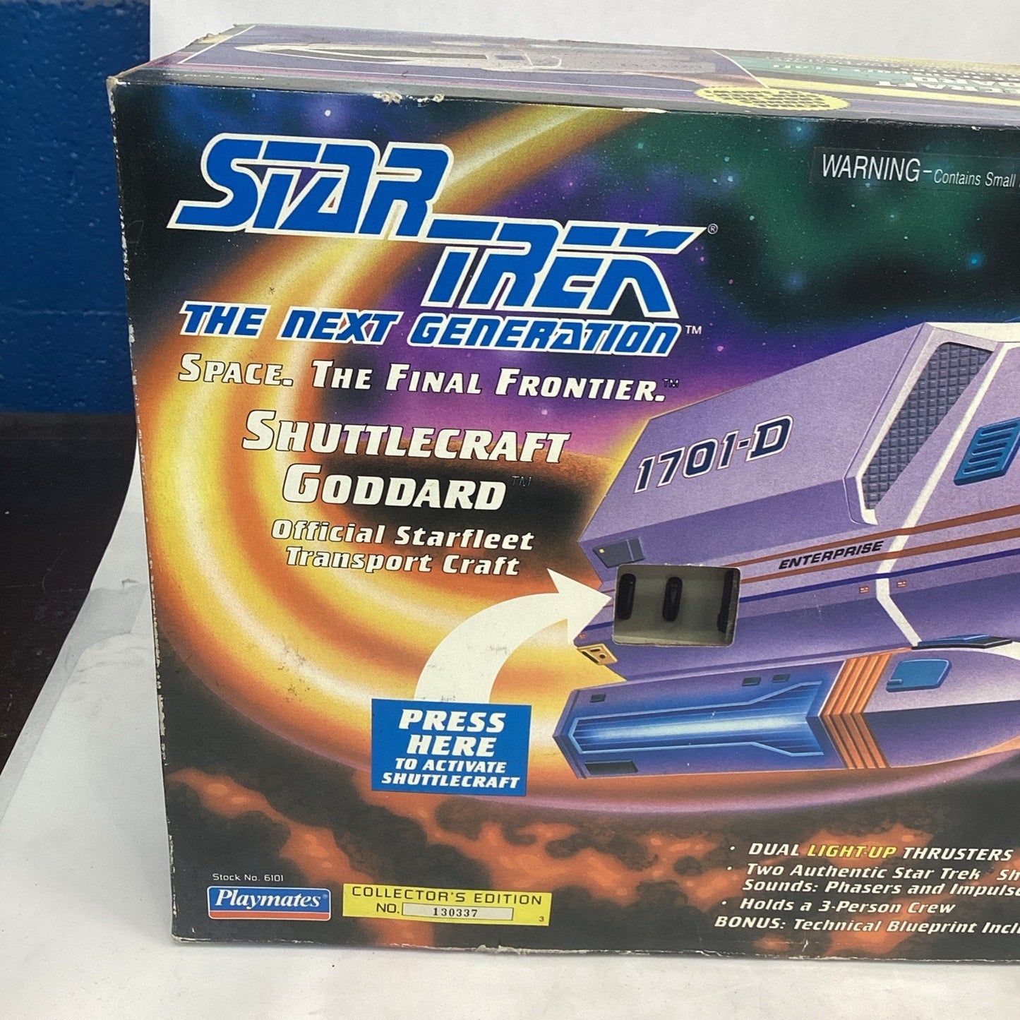 1992 Playmates Star Trek The Next Generation Shuttlecraft Goddard Starfleet NIB