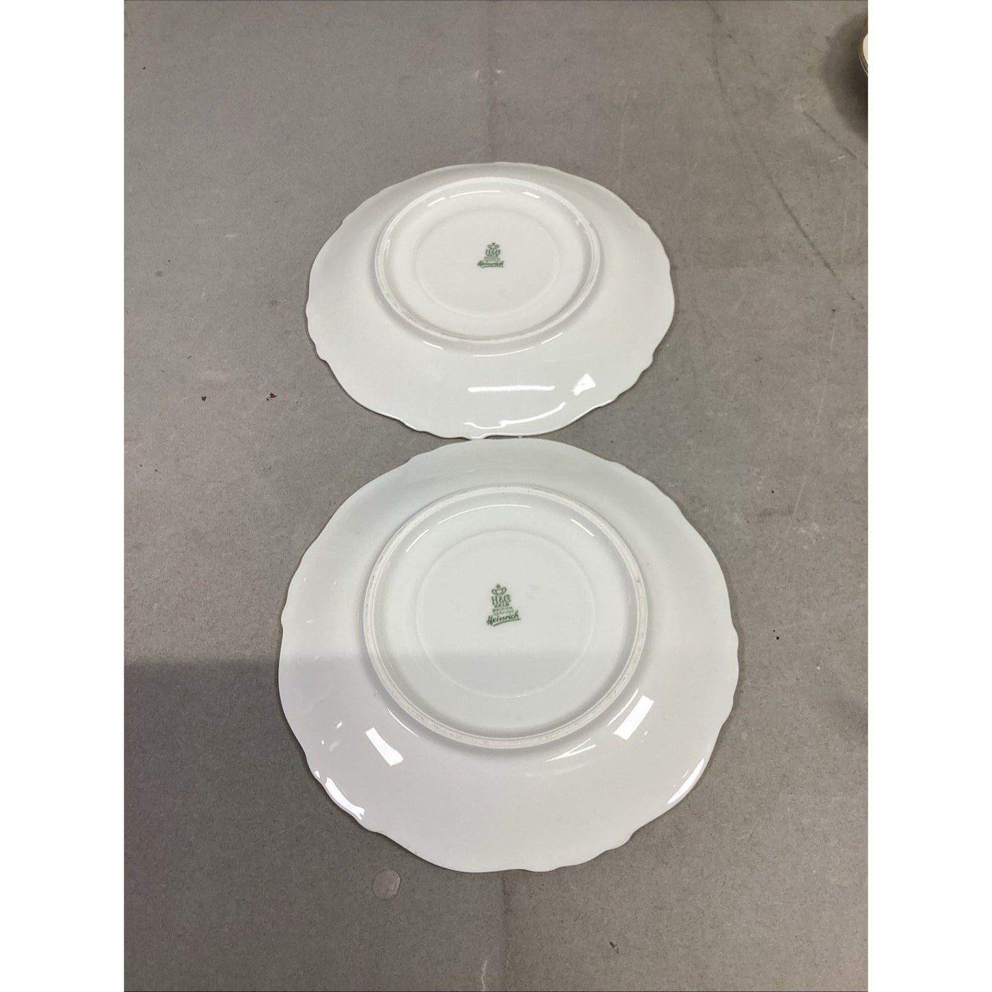 Set Of 8 Floral H&Co Selb Bavaria Germany Heinrich Saucers #66