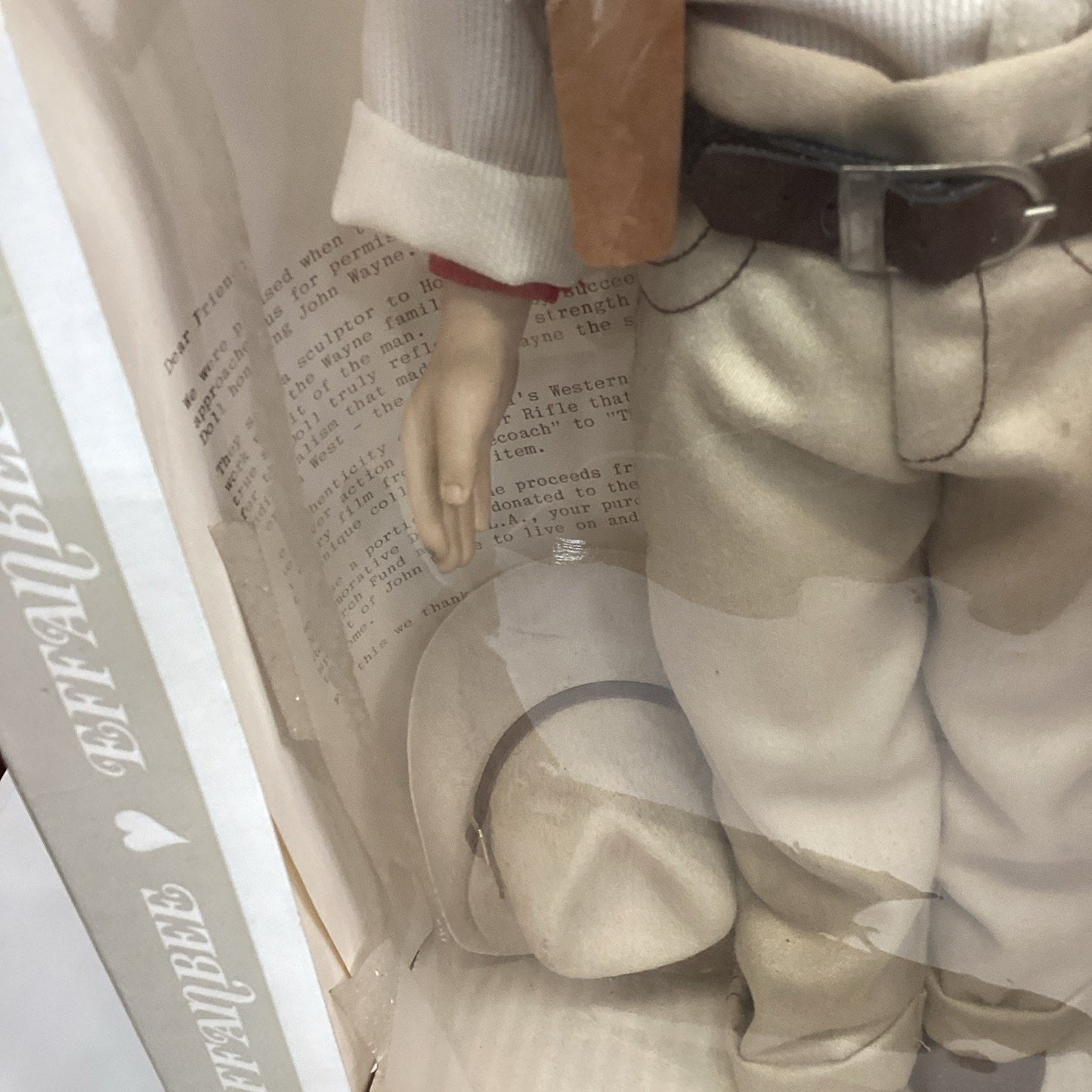 Effanbee 1981 John Wayne "Symbol of the West" Doll - Original Box & Tag NOS
