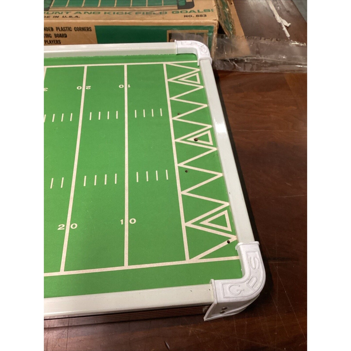 Vintage Gotham Pro Action Electric Football Game Field Players - Tested/Works