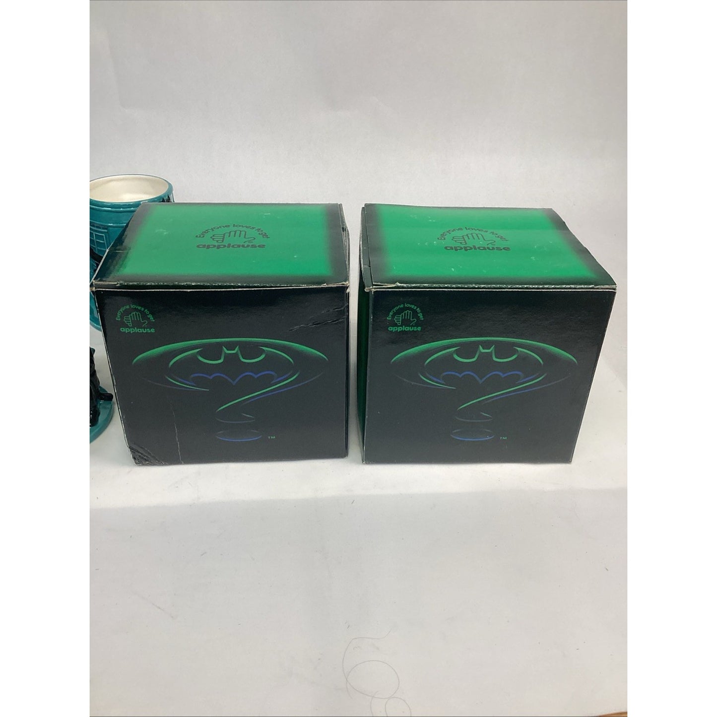 DC COMICS~1995 Applause~Figural Mug Cup~Batman~Batman Forever Set Of 2 - New