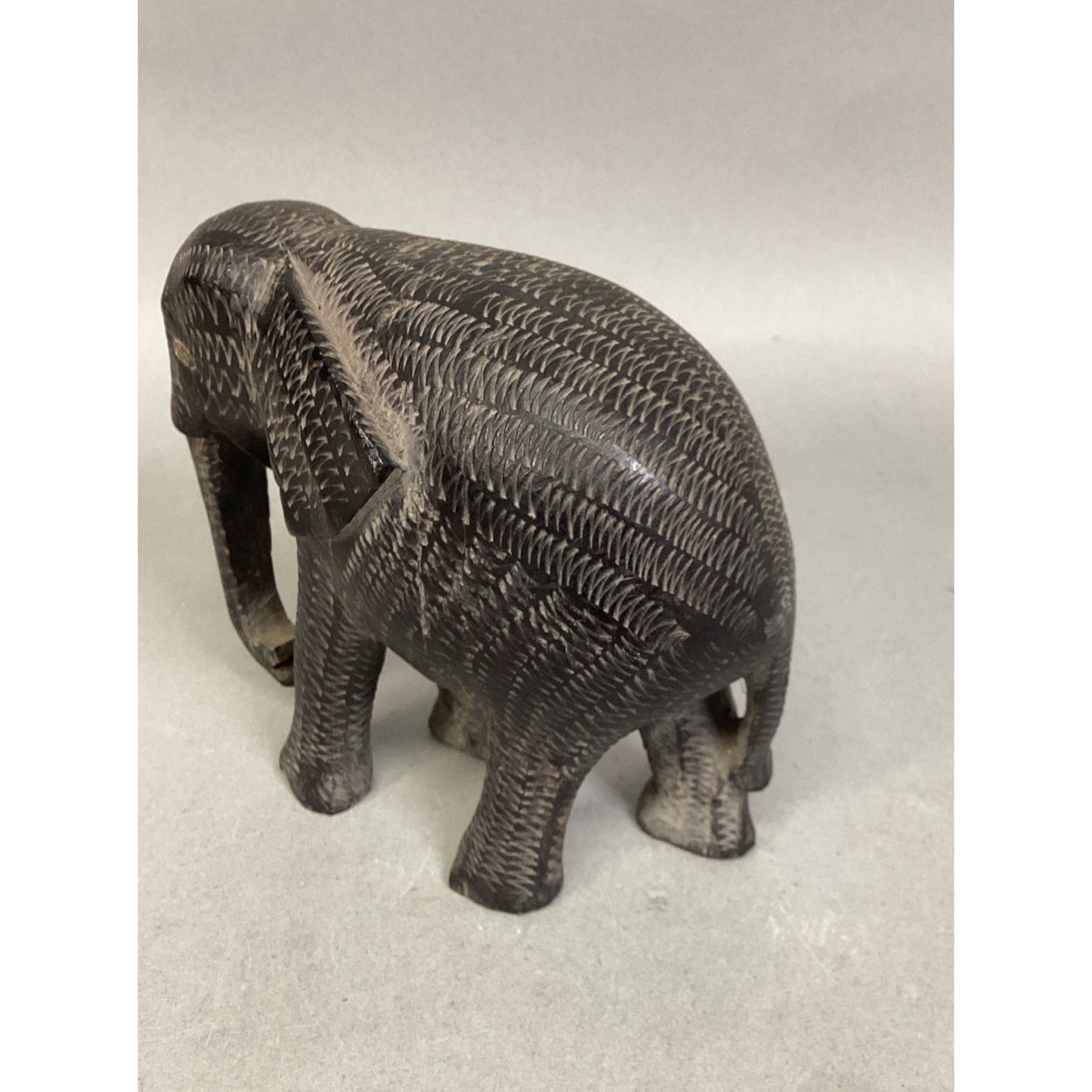 Handcarved African Elephant - 5x2.5x5”