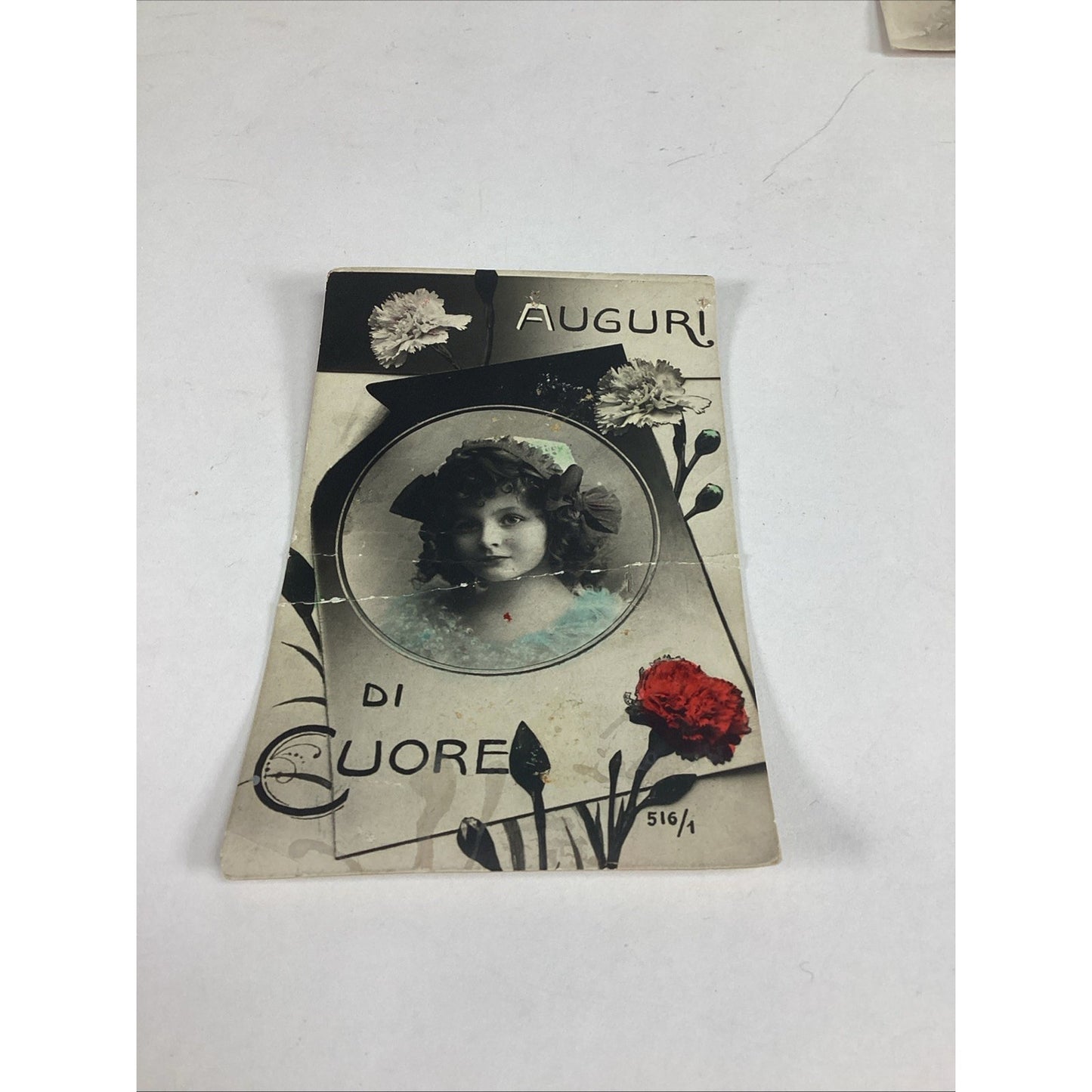 Set Of 5 Antique Italian Postcards