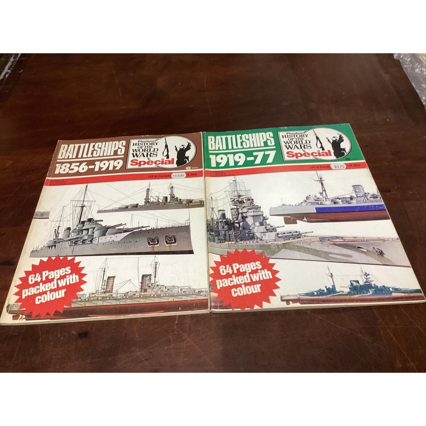 Battleships 1856-1919 & Battleships 1919-1977 - 64 Pages Packed With Color