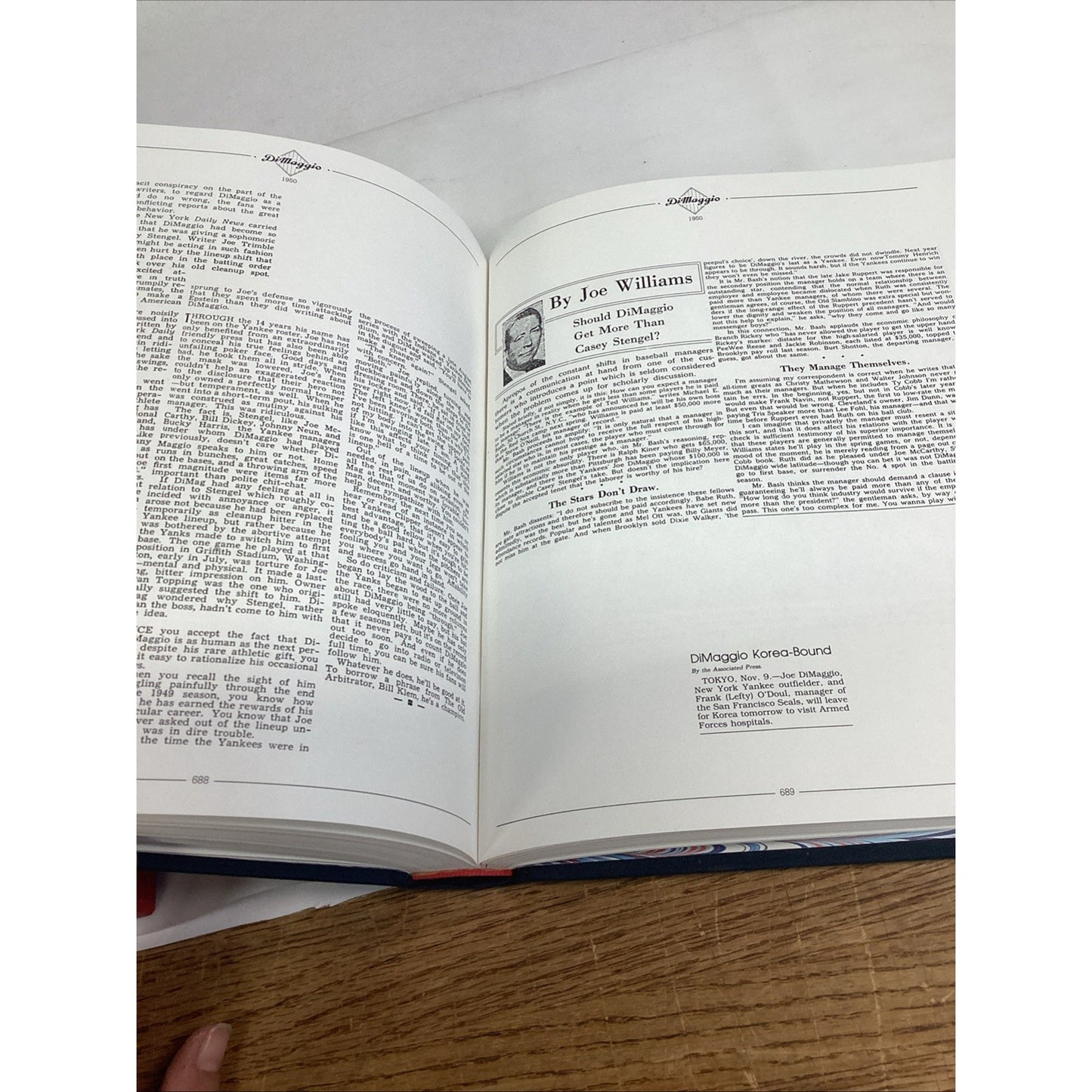 "The Dimaggio Albums" Vol 1 (1932-41) & Vol 2 (1942-51) Hardcovers w/Slipcase