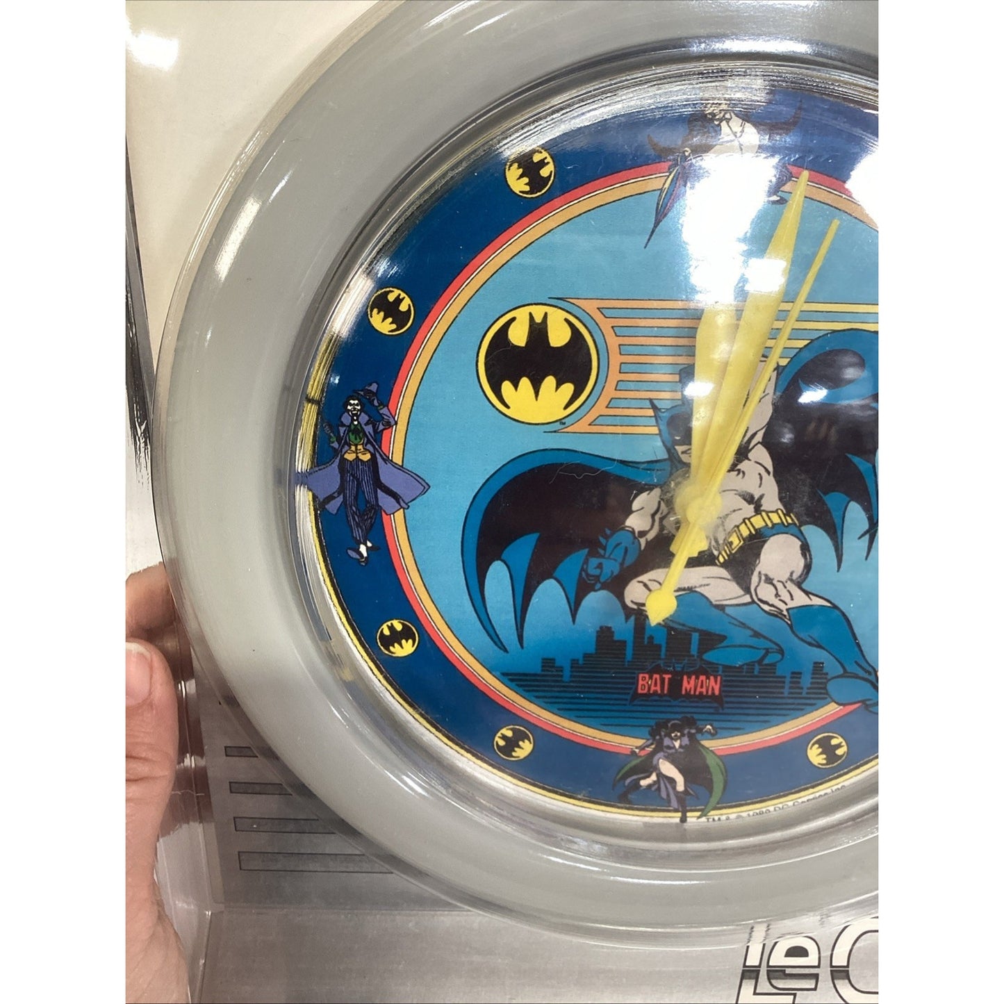 VINTAGE BATMAN ELECTRO OPTIX LE WALL CLOCK - QUARTZ MOVEMENT - New