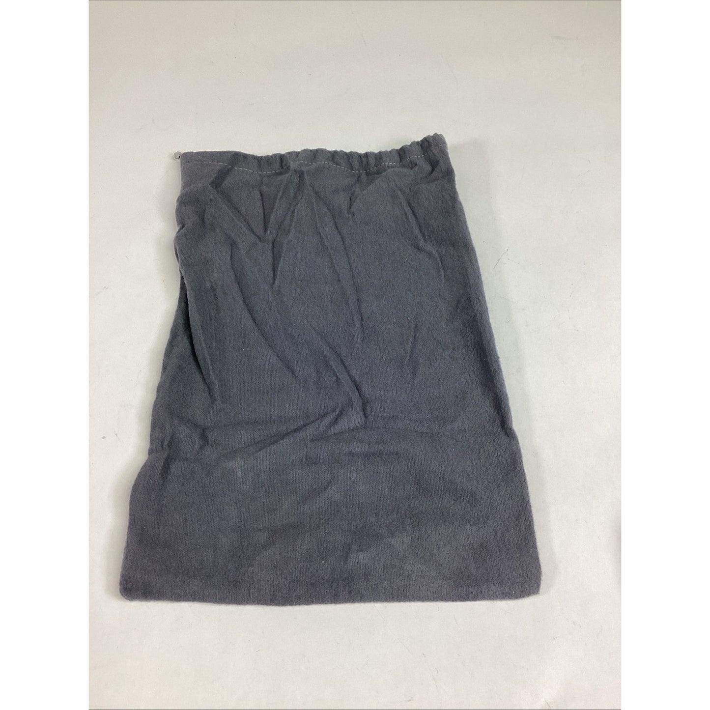 Christian Dior Gray Fleece Drawstring Bag - 14x8.5”