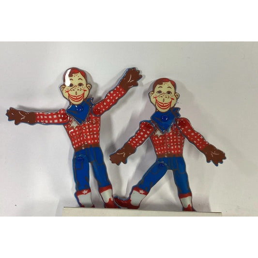 2 VTG Howdy Doody Puppet Pen Movable Hands Head Legs 1988 NBC