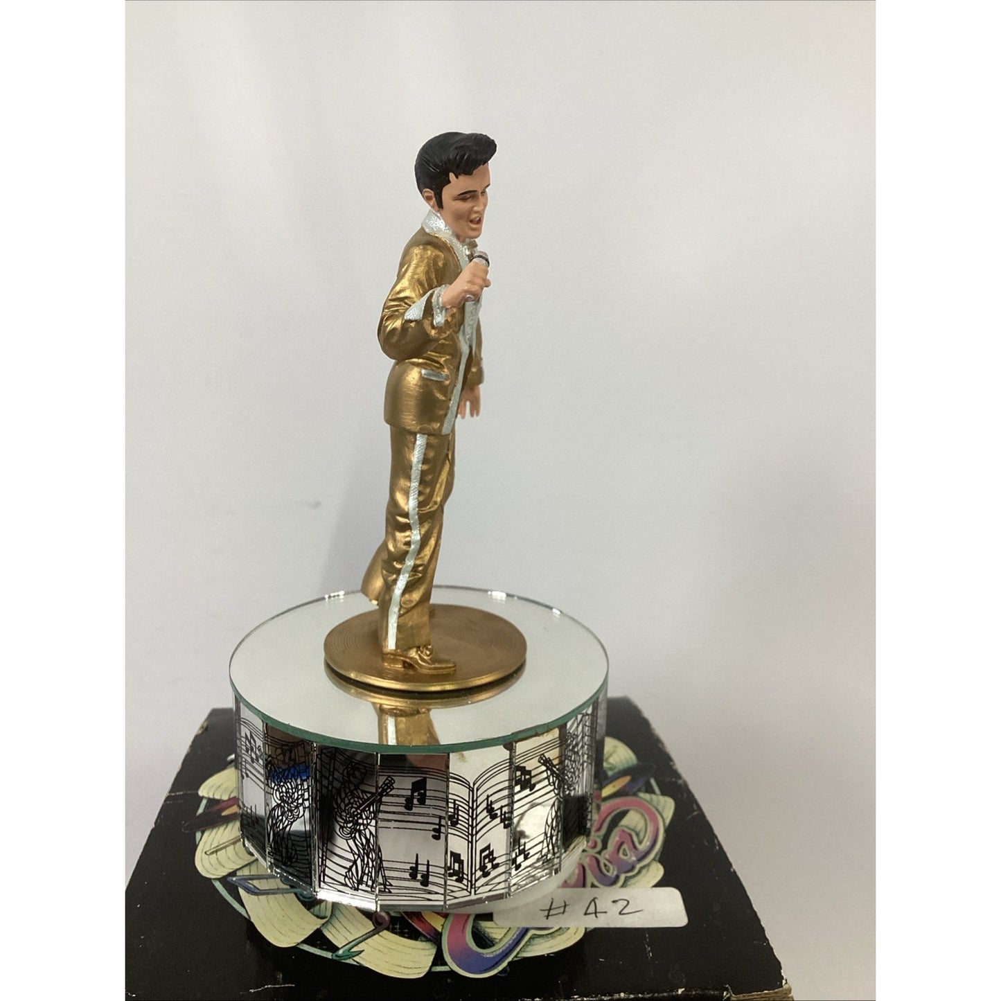 Elvis Presley "All Shook Up" Gold Record Figurine By Enesco 1993 NOS