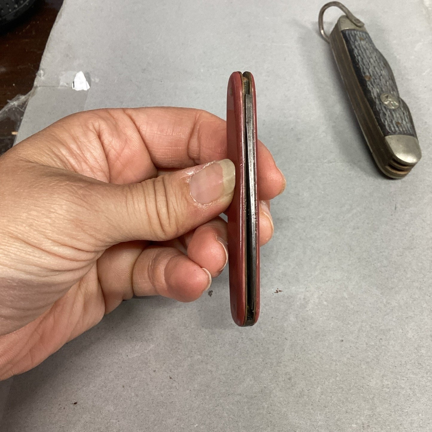 Vintage Red Swiss Army Knife - 1 Blade