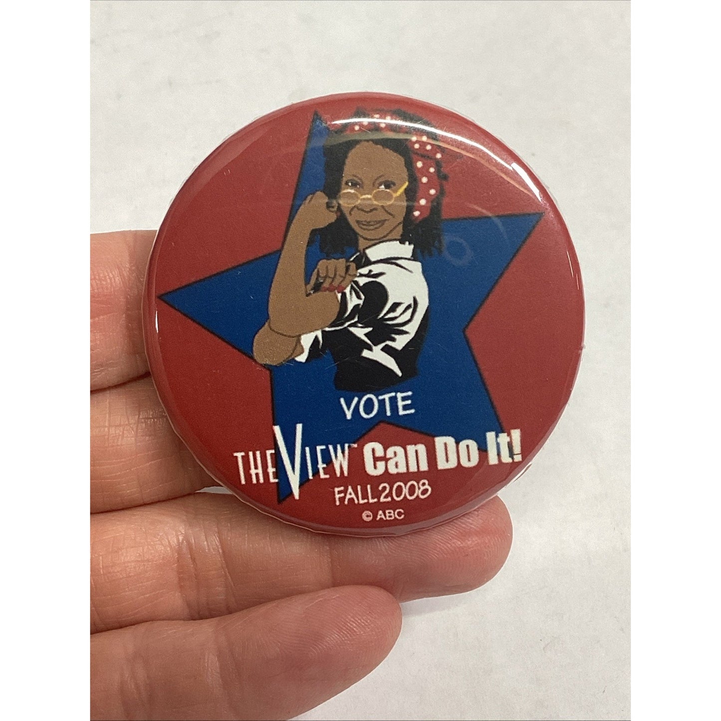 Rare 2008 ‘The View’ Promotional Pin - Whoopi Goldberg - Vote Pin