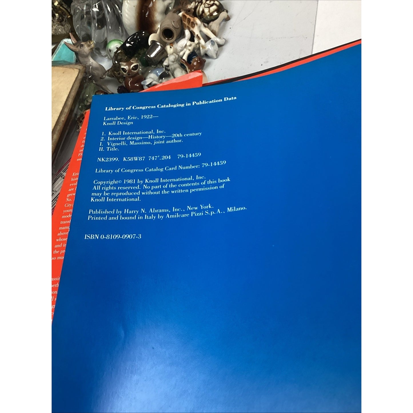 Knoll Design Book by Eric Larrabee Massimo Vignelli - 1990