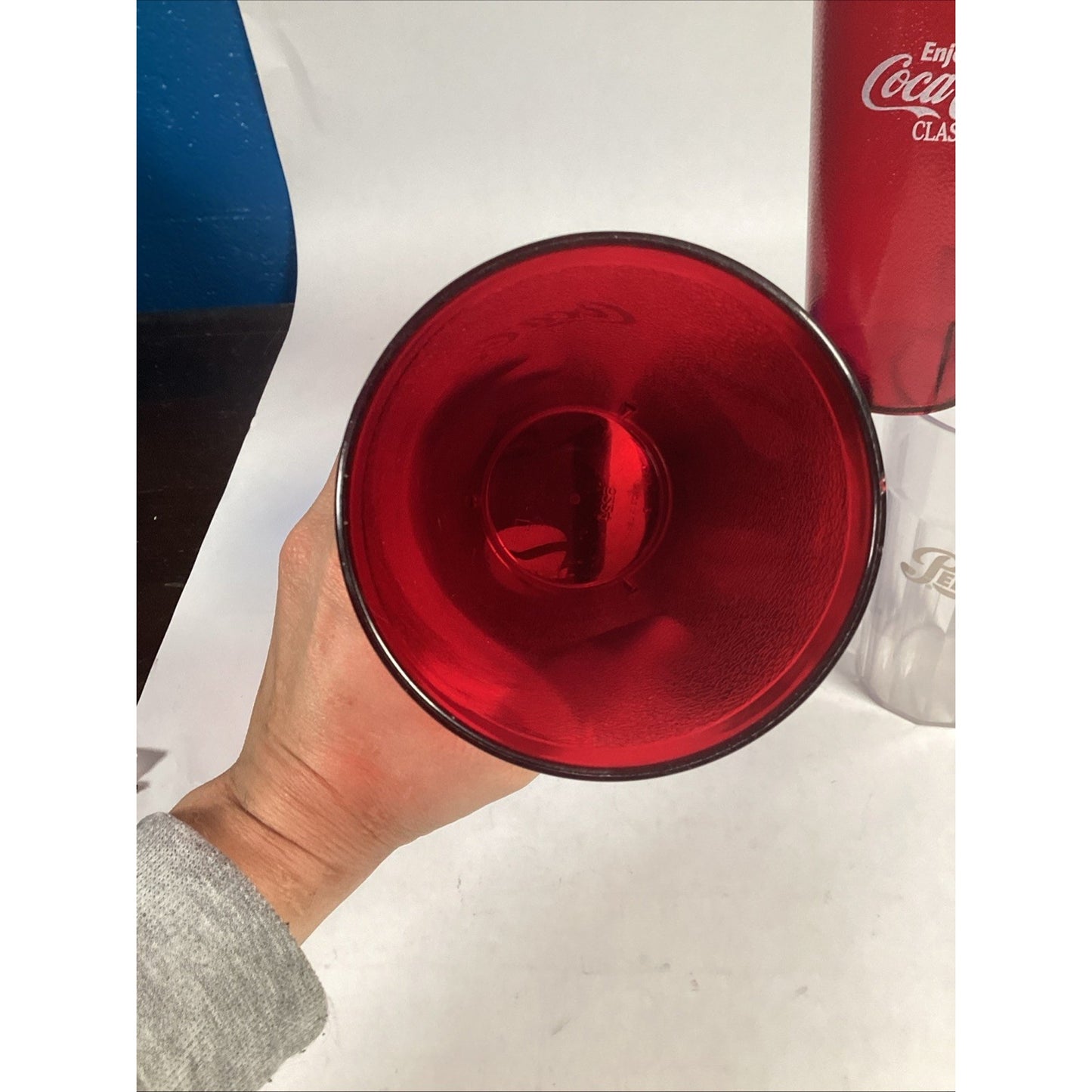 Lot Of 5 Vintage Coca Cola And Pepsi Plastic Tumblers