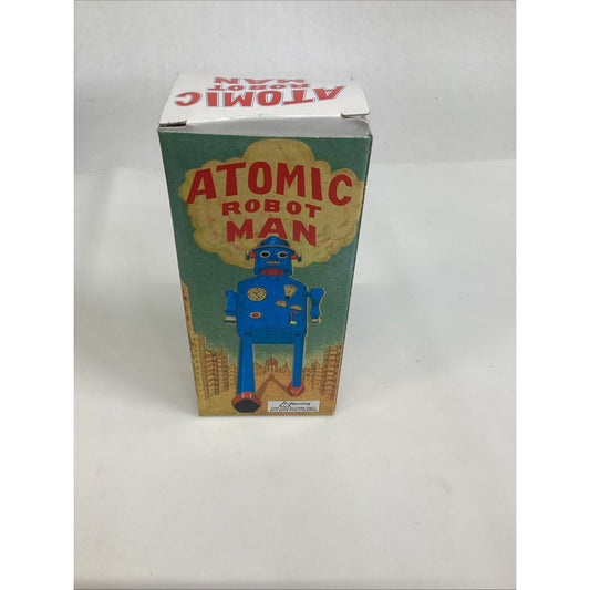 SCHYLLING ATOMIC ROBOT MAN Tin Wind-Up Vintage Collectible