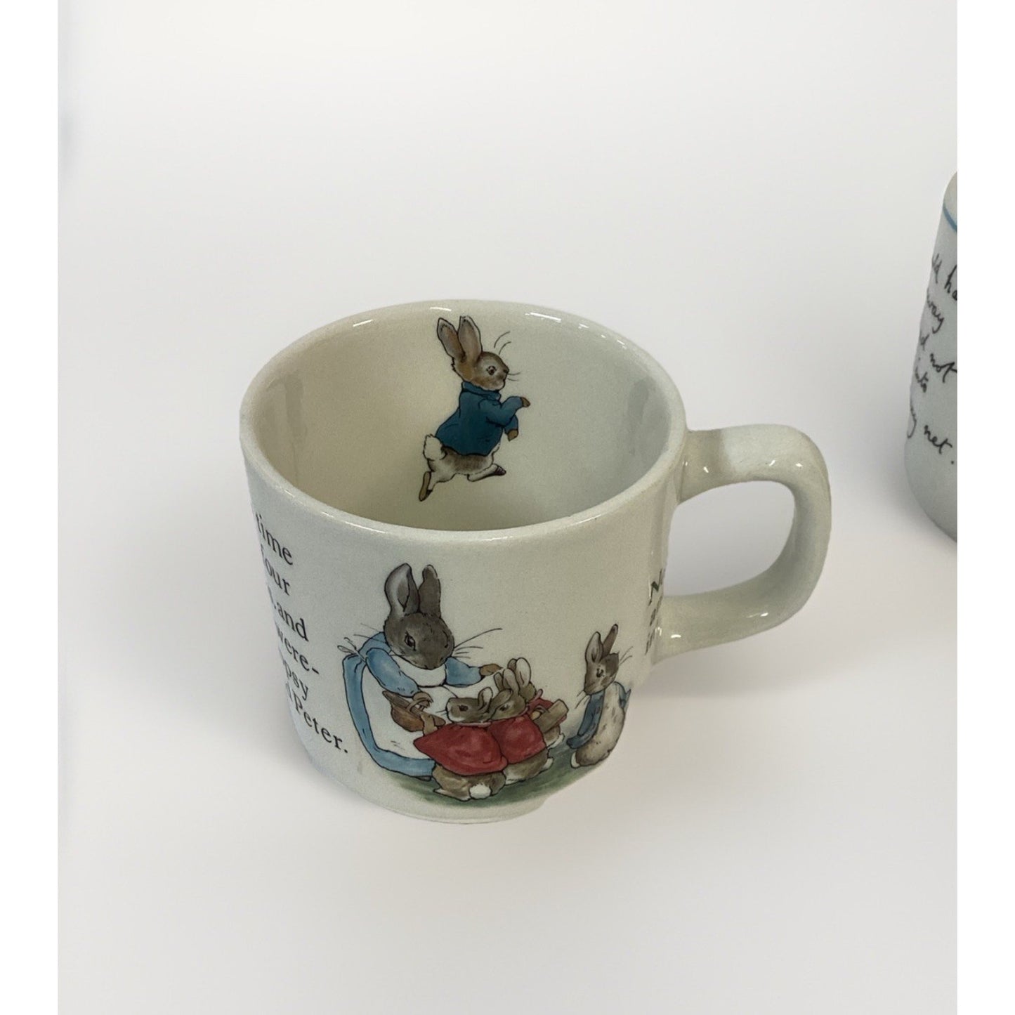 Lot of 2 Wedgwood Peter Rabbit Vintage Mugs