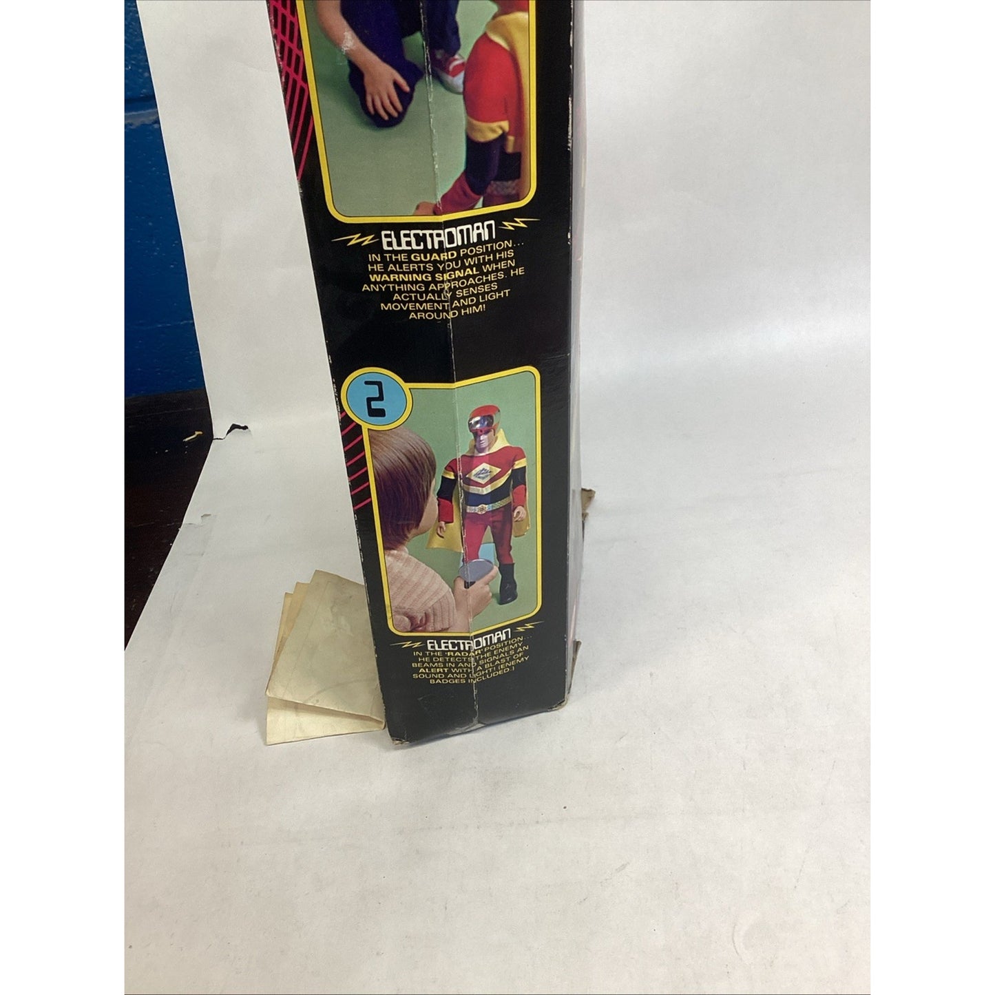 Vintage NOS 1977 Electroman Action Figure W/ Original Box - Box Is Damaged