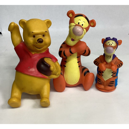 Lot Of 3 Vintage Winnie The Pooh And Tiger Figures