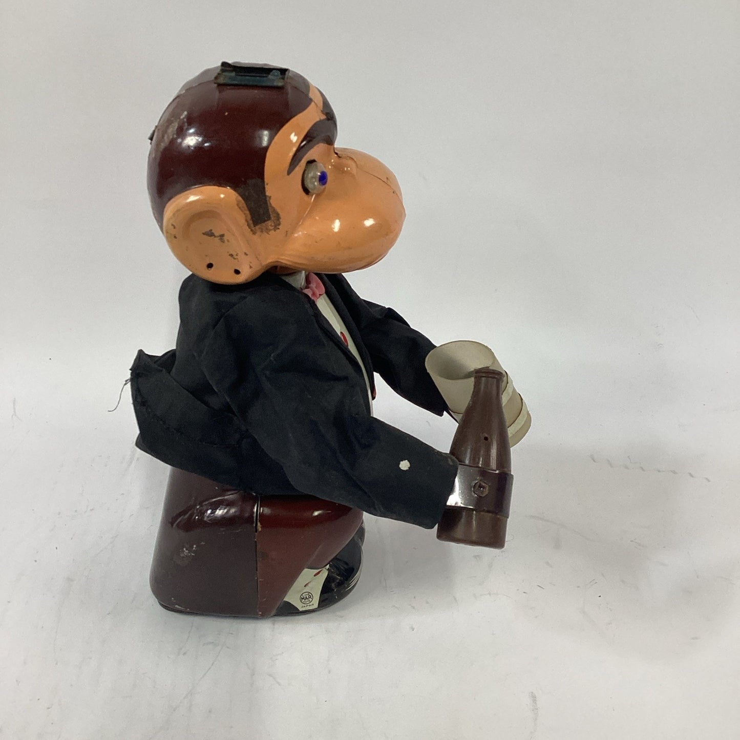 Vintage Linemar Jocko The Drinking Monkey in Tuxedo Toy - Parts/Repair/Display