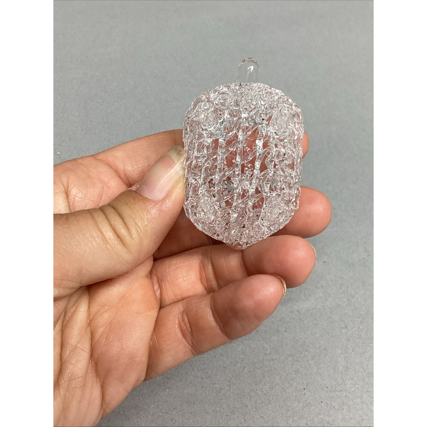 Vintage Small Glass Sheep Figurine
