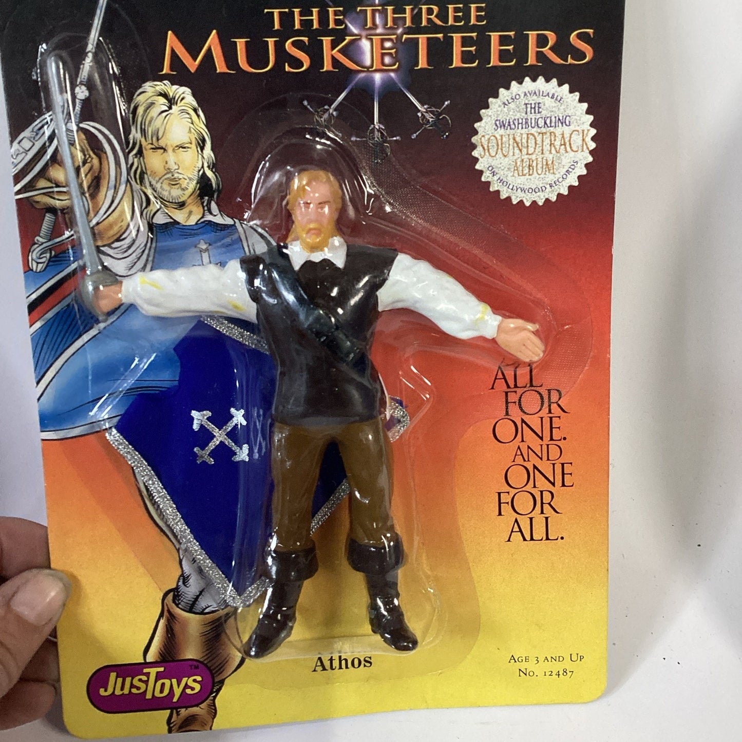 VTG 1998 Bend-Ems THREE MUSKETEERS 3 Pc. Action Figure Set by Just Toys, New