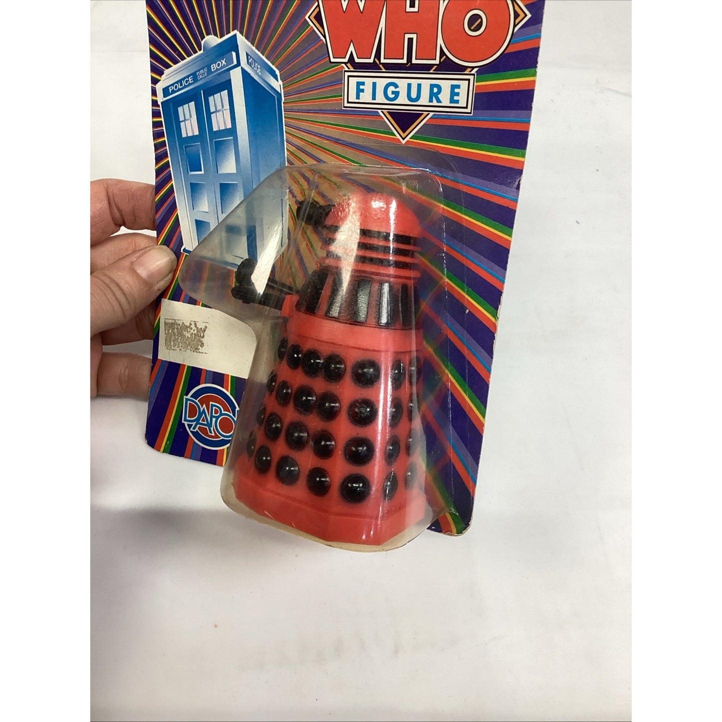 VINTAGE 1987 DR. WHO DALEK ROBOT DAPOL - NOS - Red/Black