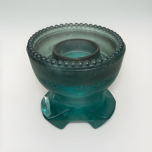 Heminggray #62 Glass Insulator Candle Holder - Made In The USA