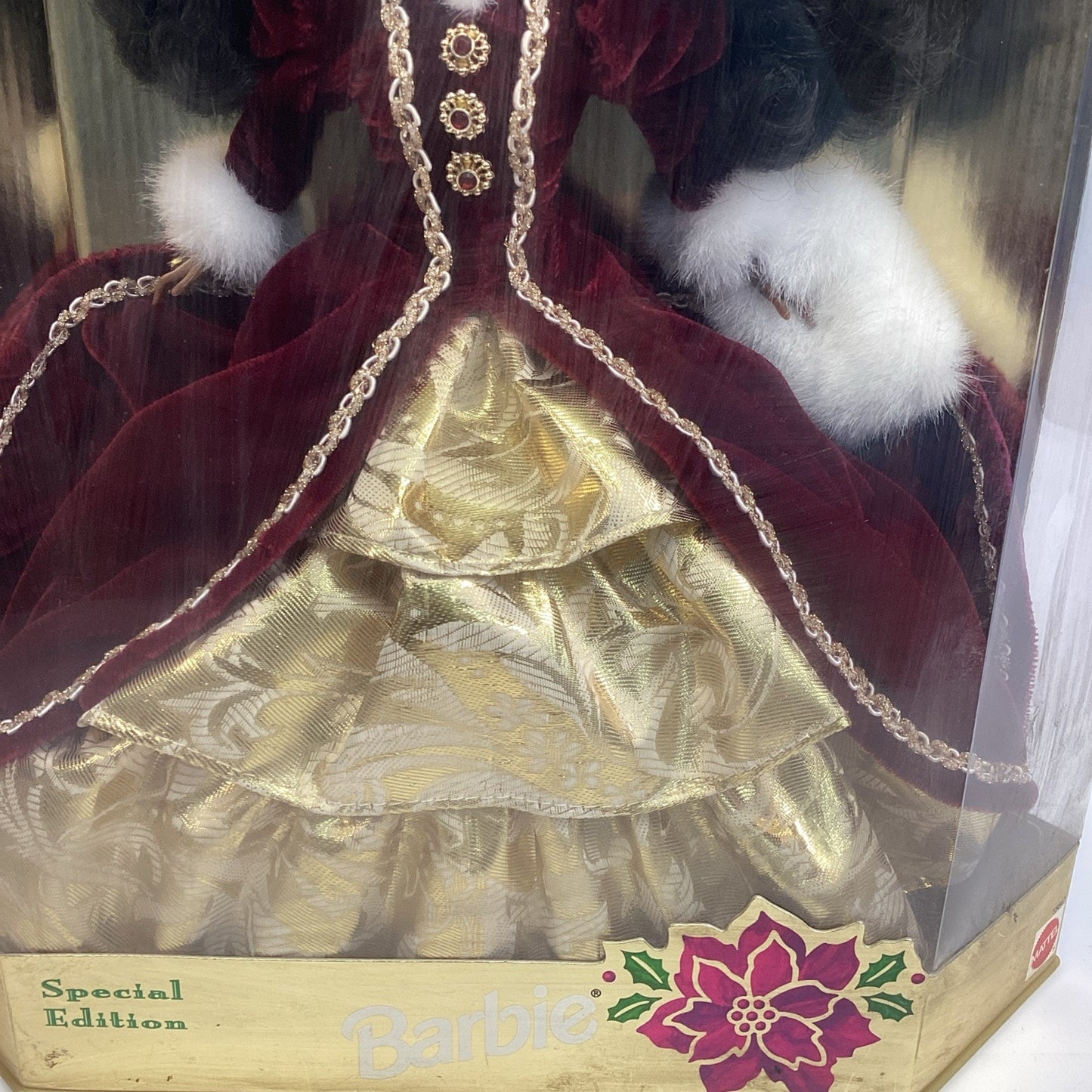 1996 Mattel African American Special Edition Happy Holidays Barbie