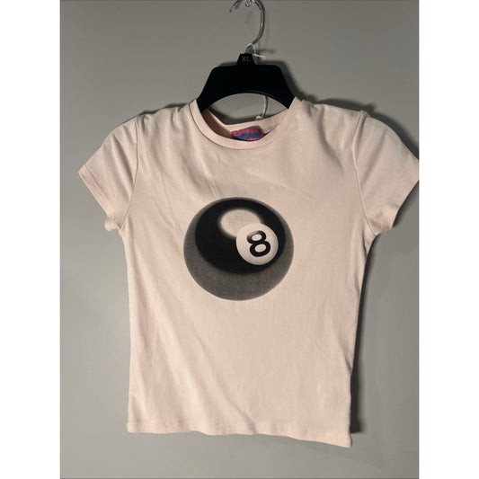 Edikted Women's Eight Ball S Tee Shirt EUC Pink
