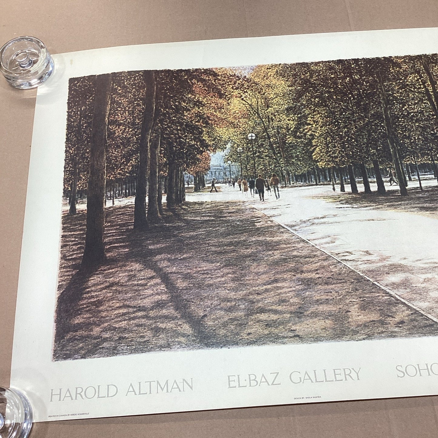 Harold Altman Elbaz Gallery SoHo New York - Autumn Stroll Poster - 25.5x19.5”