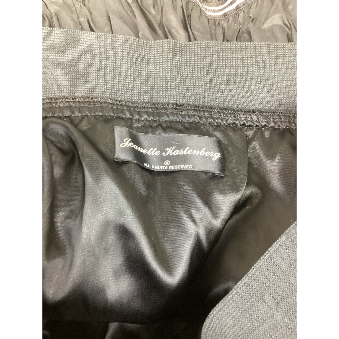 Jeanette Kastennerger 3 Layer Women’s Skirt -Black W/ White/Black Sequin Stripes